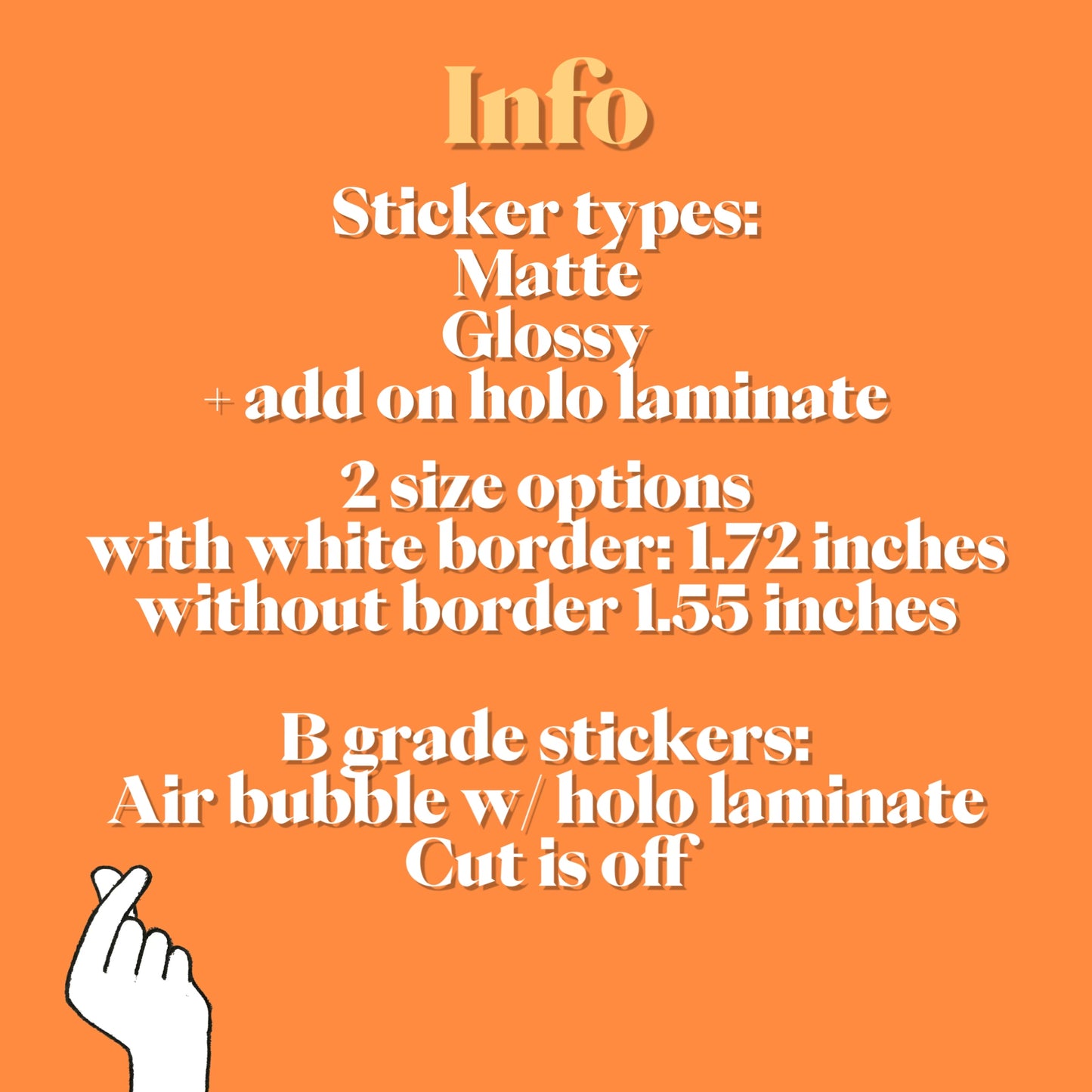 OT7 Orange Blood Stickers