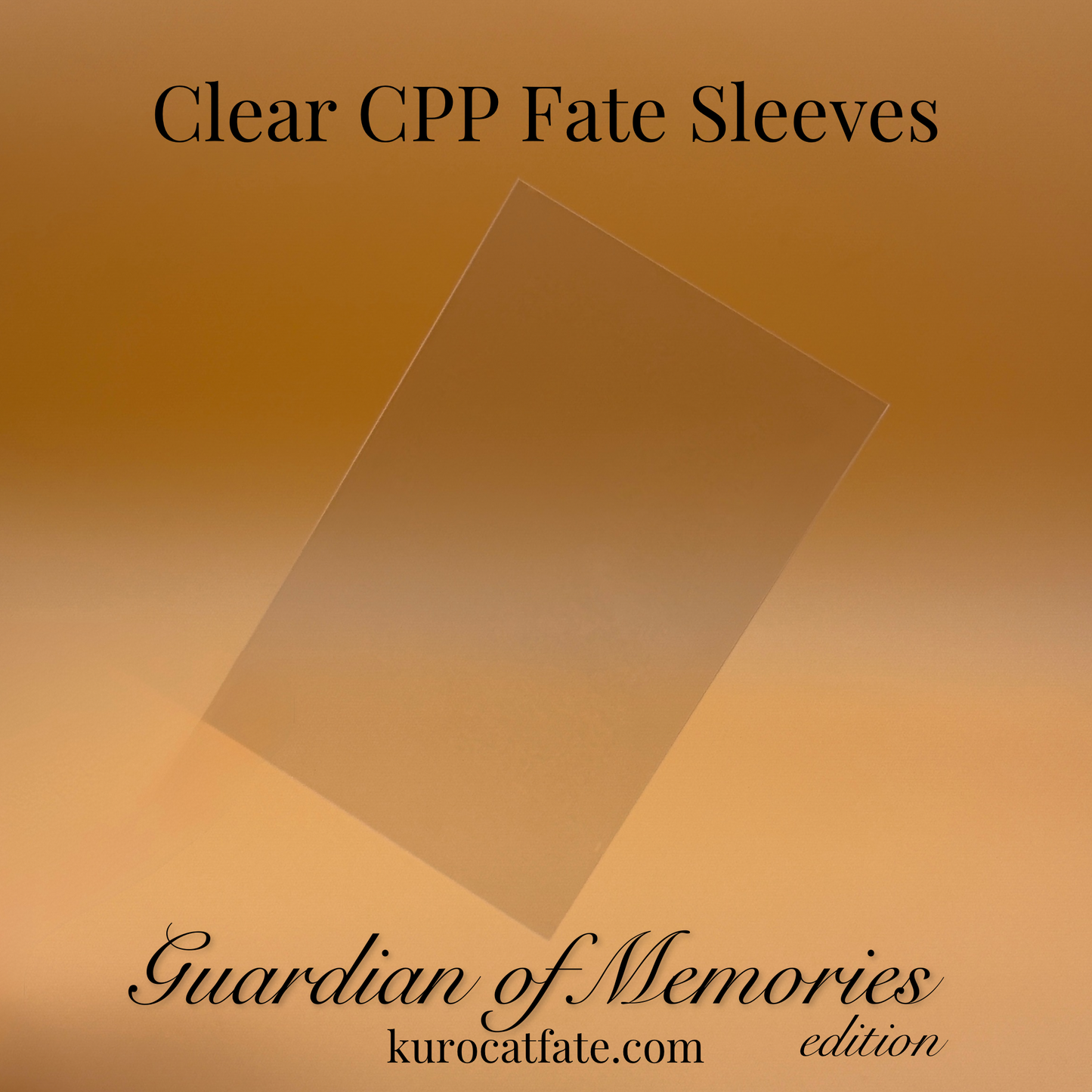 Clear CPP Fate Sleeves for Photocards