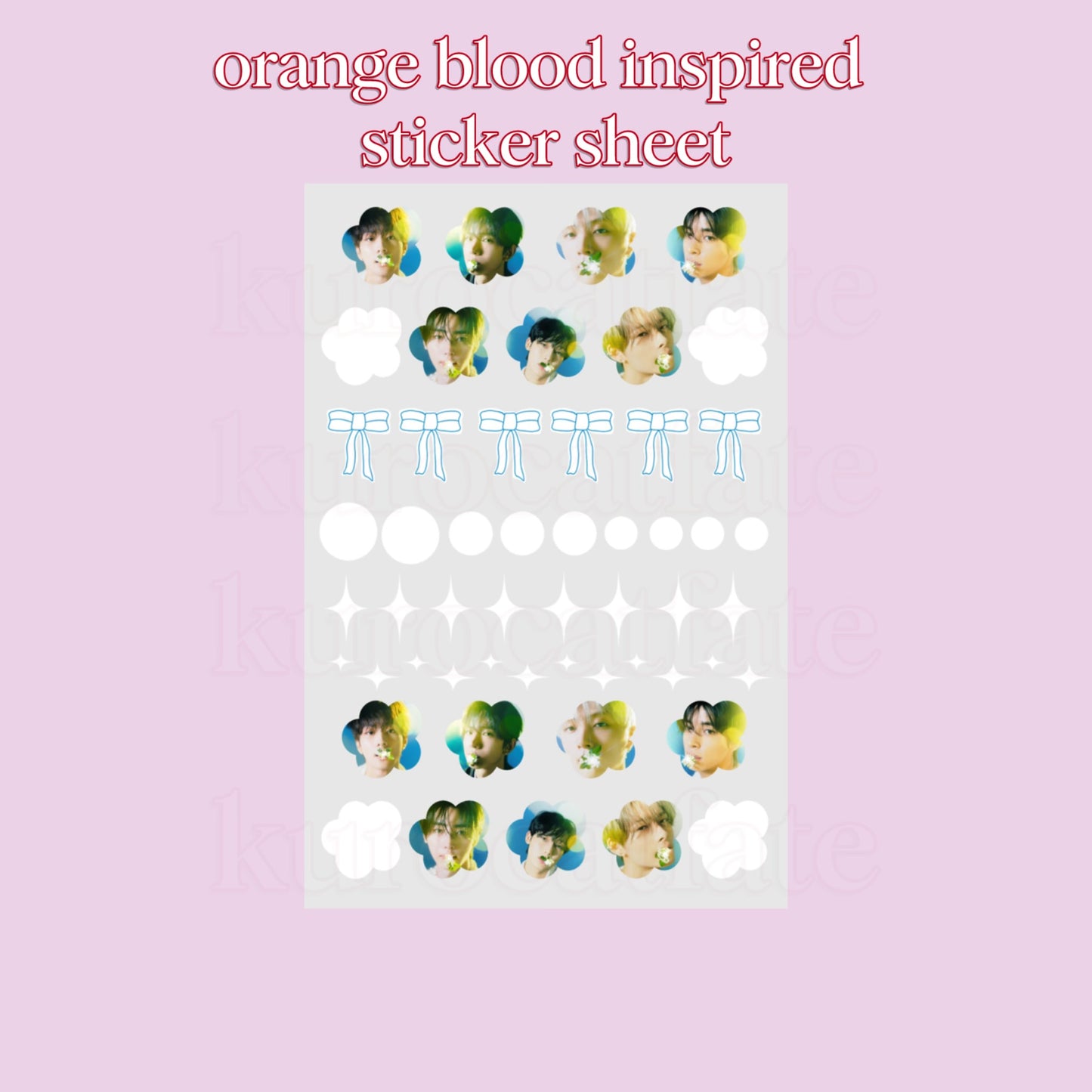 Orange Blood Sticker Sheet