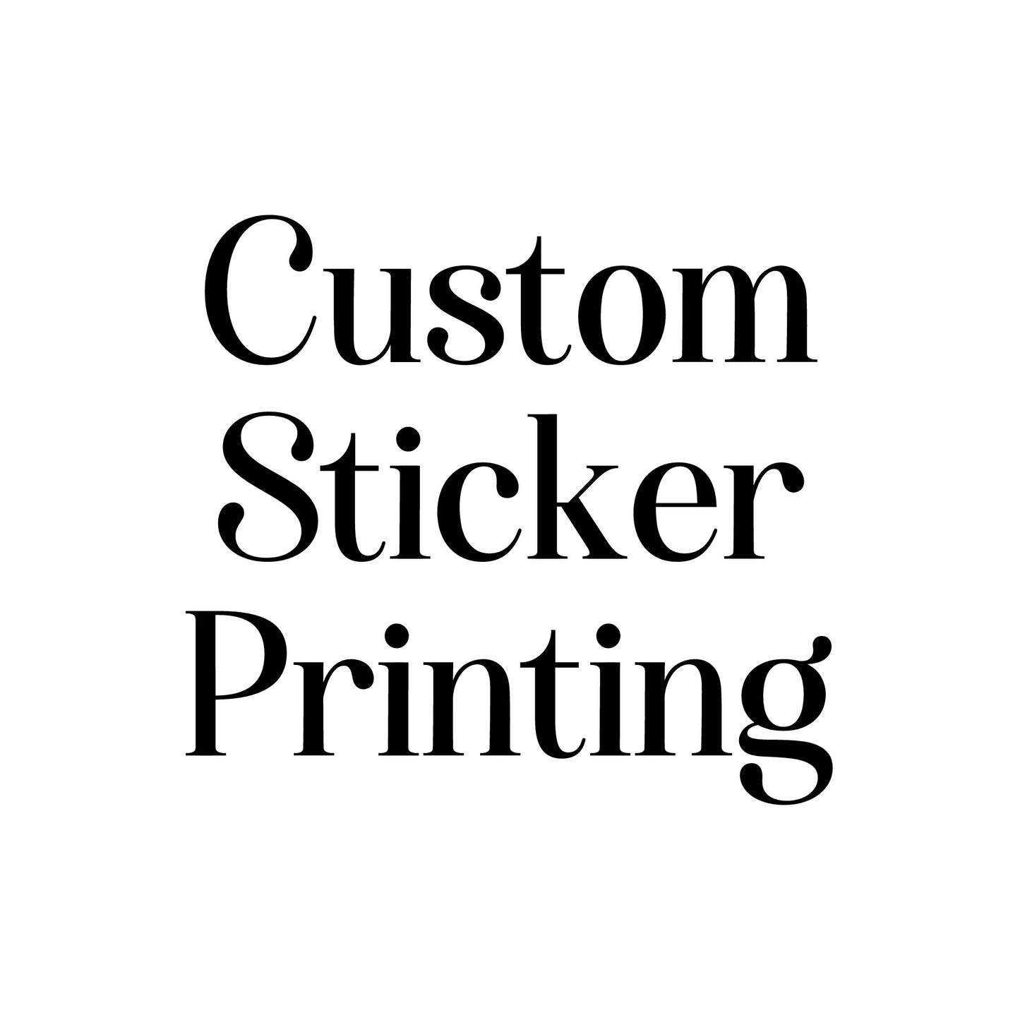 Sticker Printing- Square Stickers