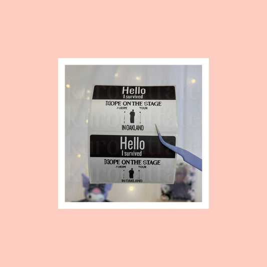 I survived “Hope on the Stage” stickers