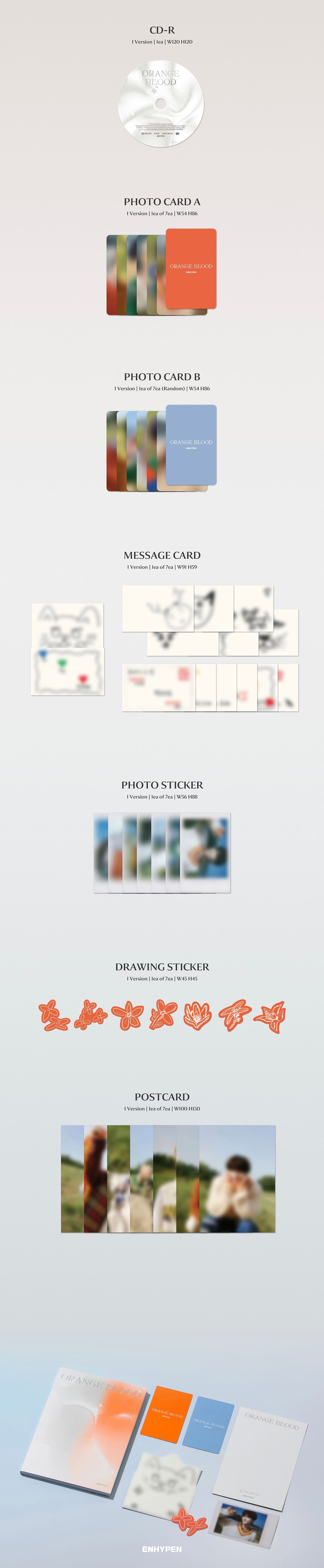5th Mini Album [ORANGE BLOOD] (ENGENE Ver.) (Random Ver.)