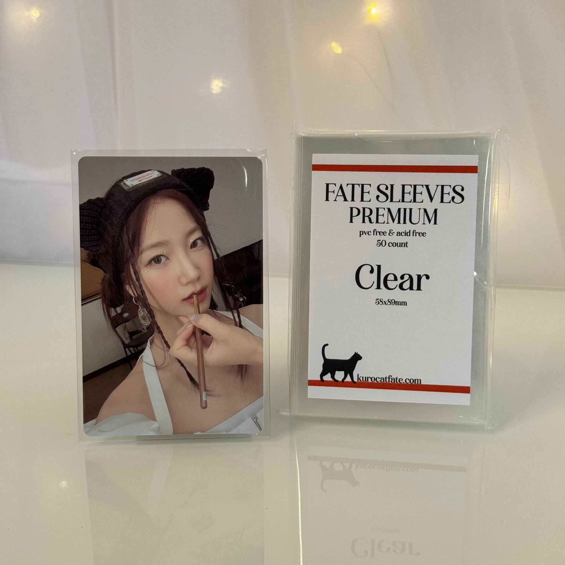 57x87mm card sleeves Fate Clear Sleeves – kuro cat fate